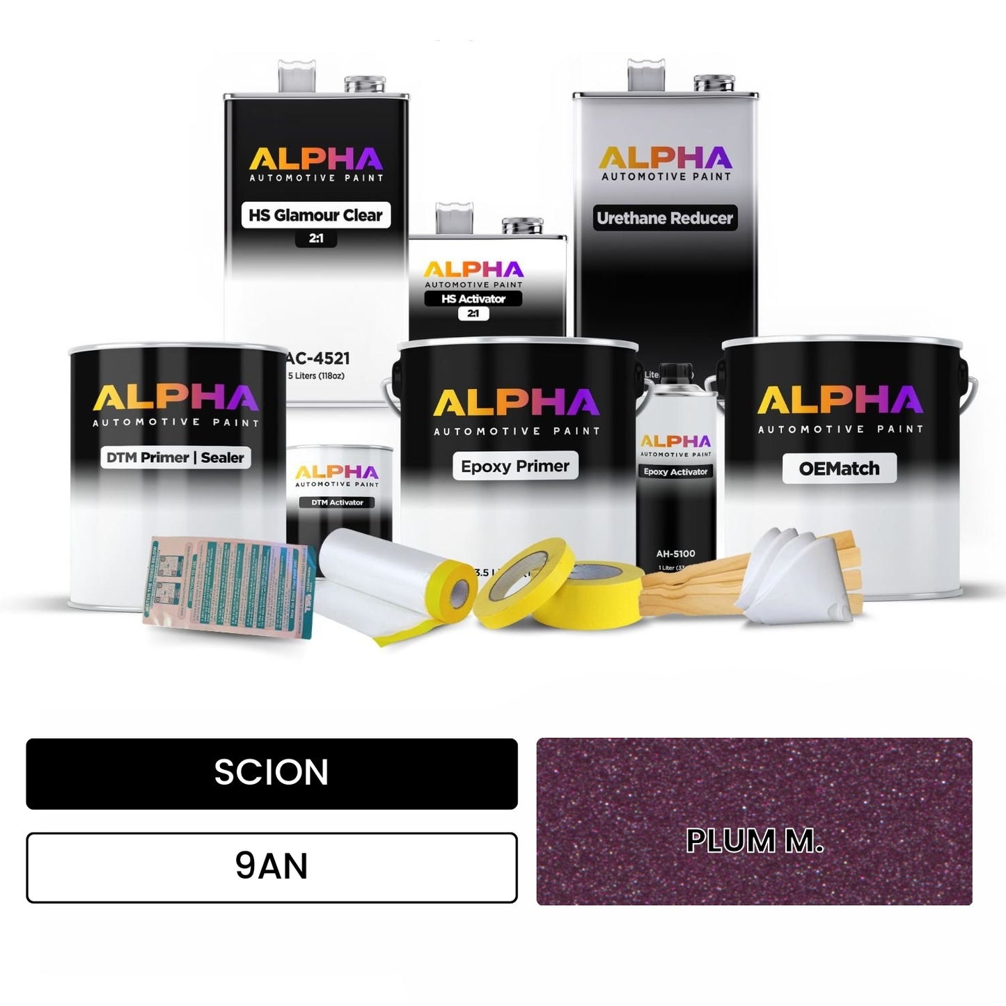 SCION PLUM M. 9AN OEMatch Vehicle Paint Kit