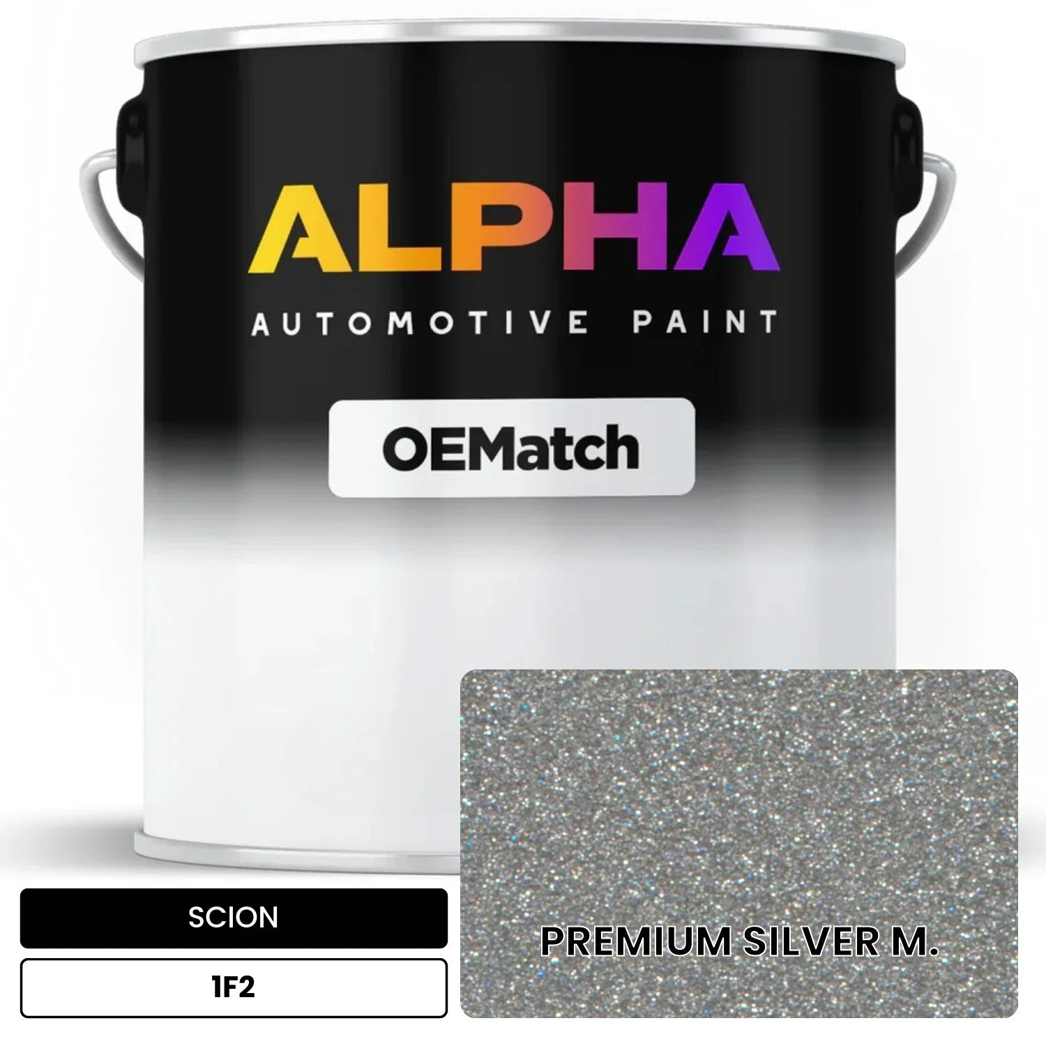 SCION PREMIUM SILVER M. 1F2 OEMatch Basecoat