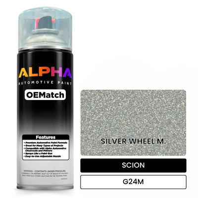 SCION SILVER WHEEL M. G24M | OEMatch Automotive Spraycan