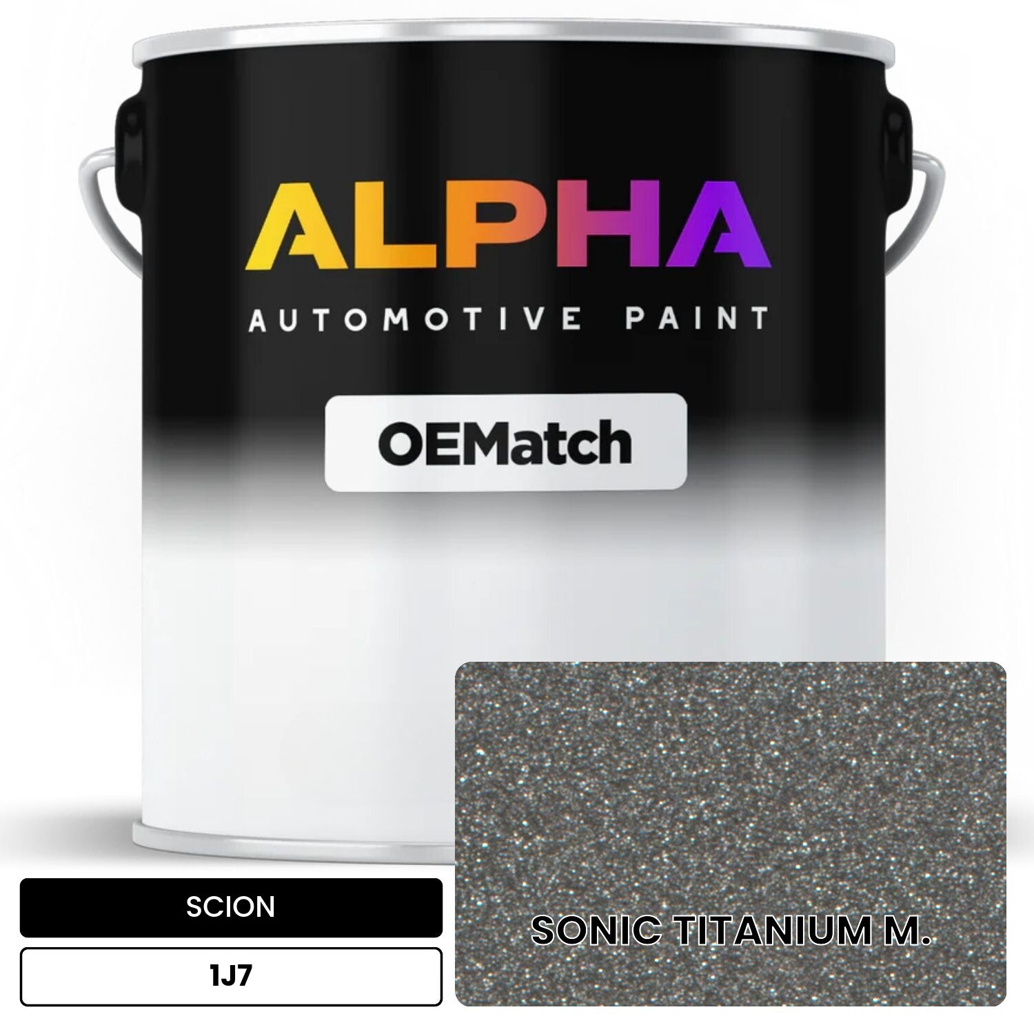 SCION SONIC TITANIUM M. 1J7 OEMatch Basecoat