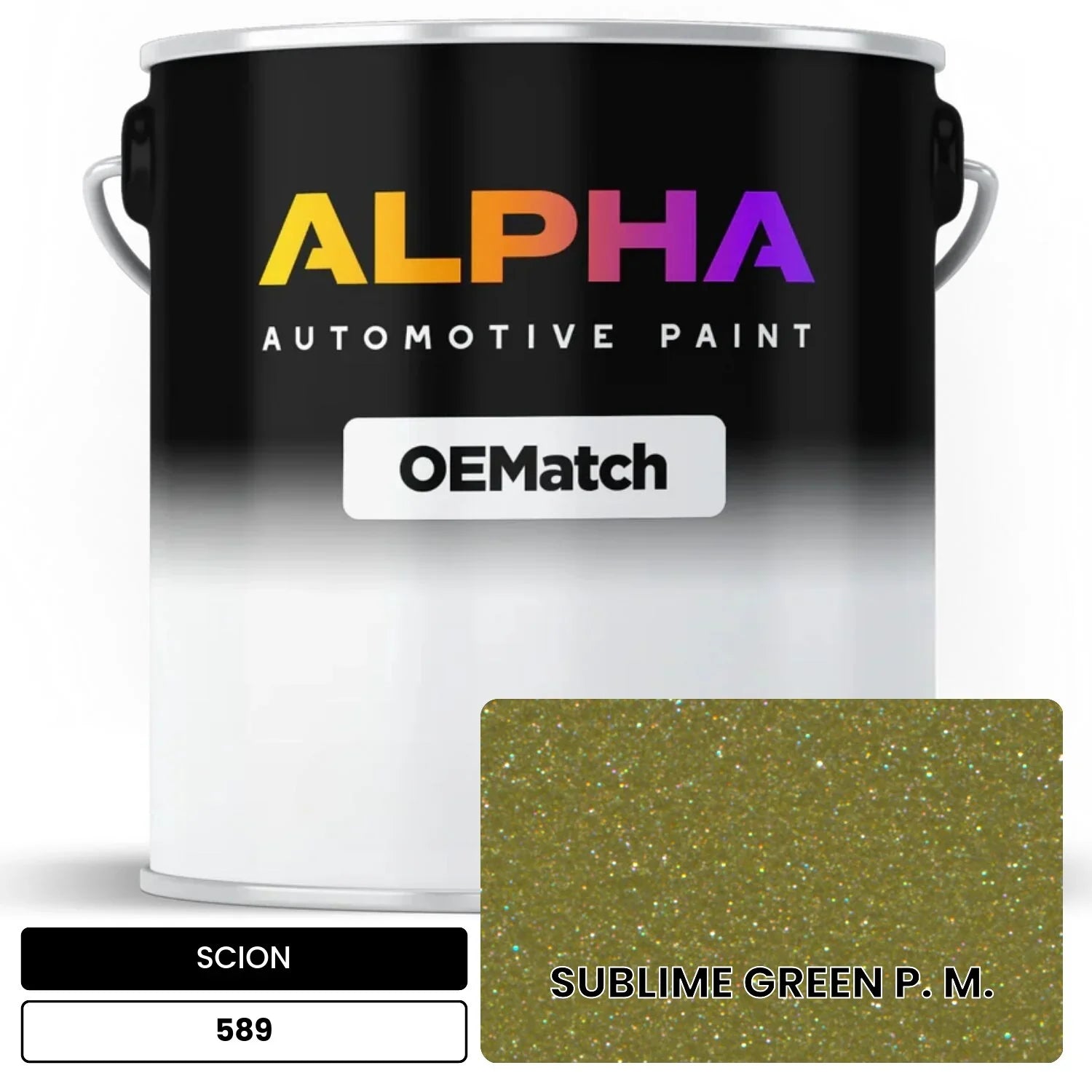 SCION SUBLIME GREEN P. M. 589 OEMatch Basecoat