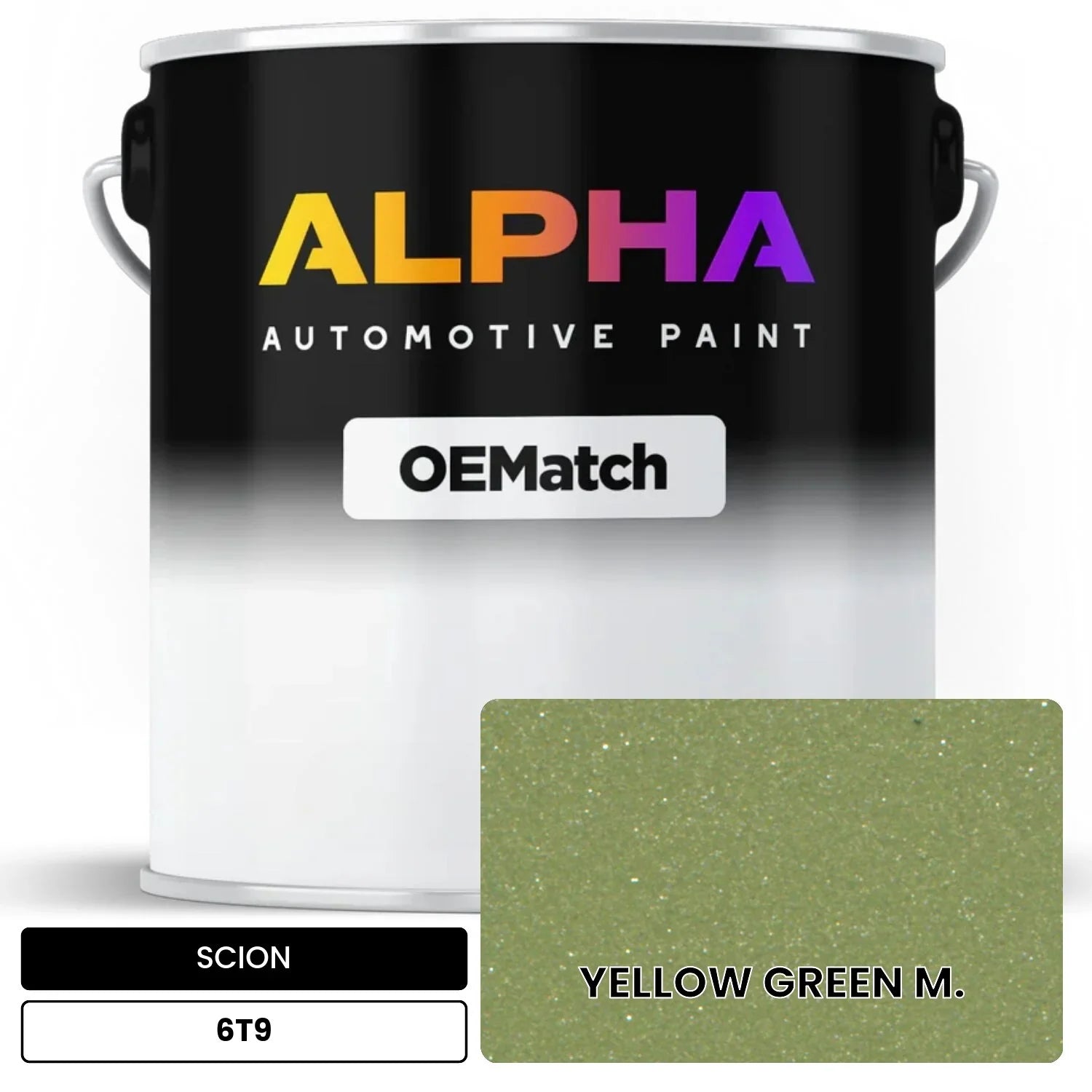 SCION YELLOW GREEN M. 6T9 OEMatch Basecoat