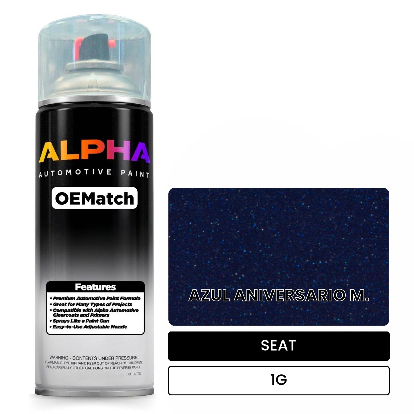SEAT AZUL ANIVERSARIO M. 1G OEMatch Spraycan