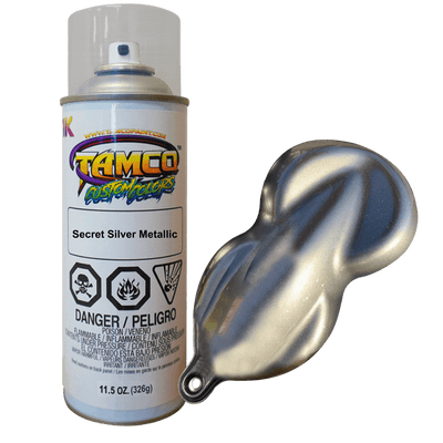 Secret Silver Metallic Spray Can - The Spray Source - Tamco Paint