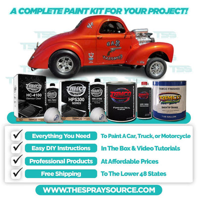 ShockTop Orange Car Kit (White Ground Coat) - The Spray Source - Tamco Paint