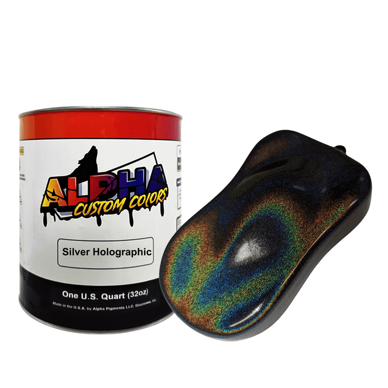 Silver Holographic Basecoat Midcoat - The Spray Source - Alpha Pigments