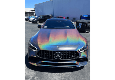 Silver Holographic Extra Small Car Kit (Black Ground Coat) - The Spray Source - Alpha Pigments