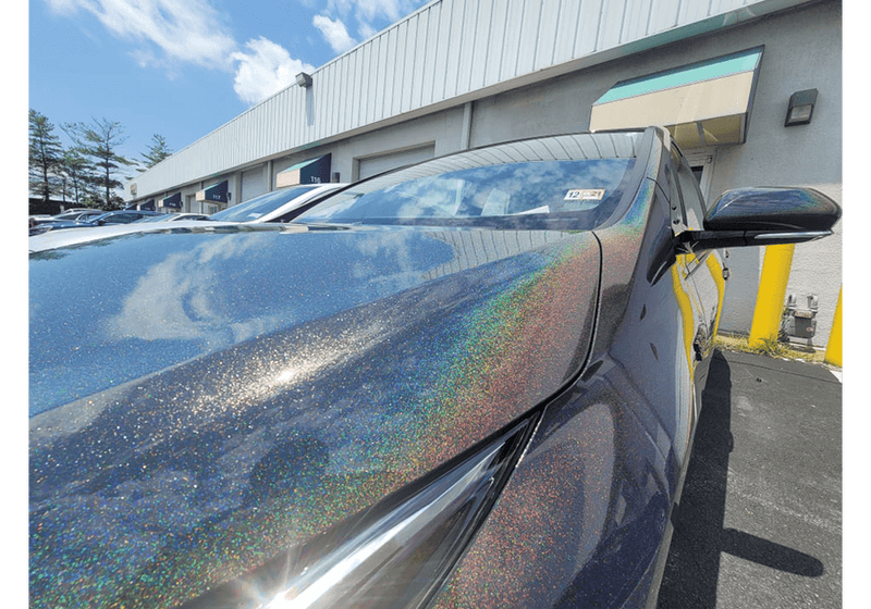 Silver Holographic Large Car Kit (Black Ground Coat) - The Spray Source - Alpha Pigments