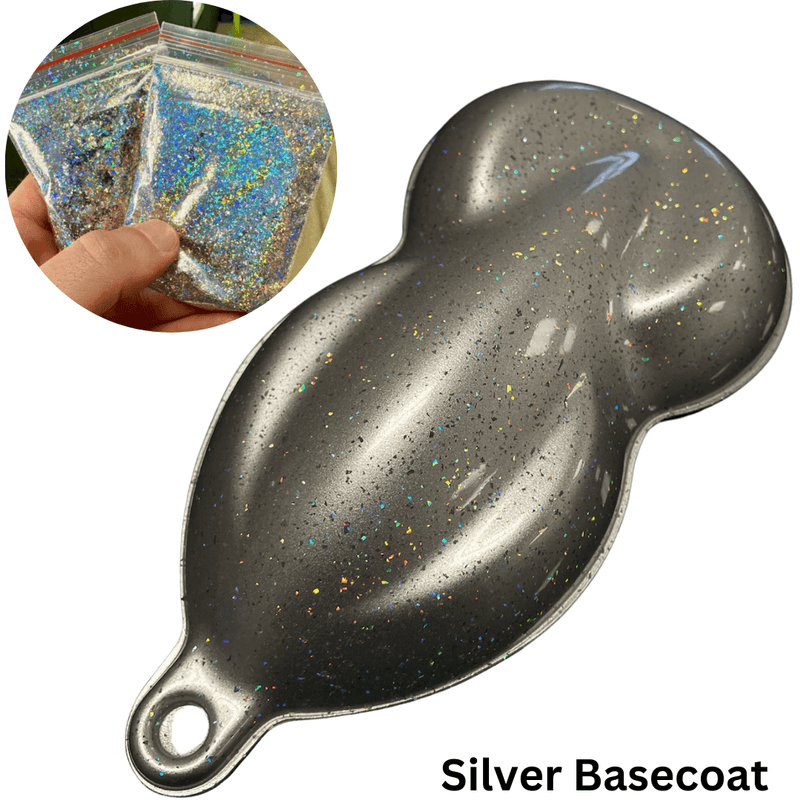 Silver Holographic SuperFlake Dry Pigment - The Spray Source - Alpha Pigments