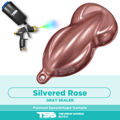 Silvered Rose Pre-Sprayed Speedshape Paint Sample (Grey Ground Coat) - The Spray Source - Alpha Pigments