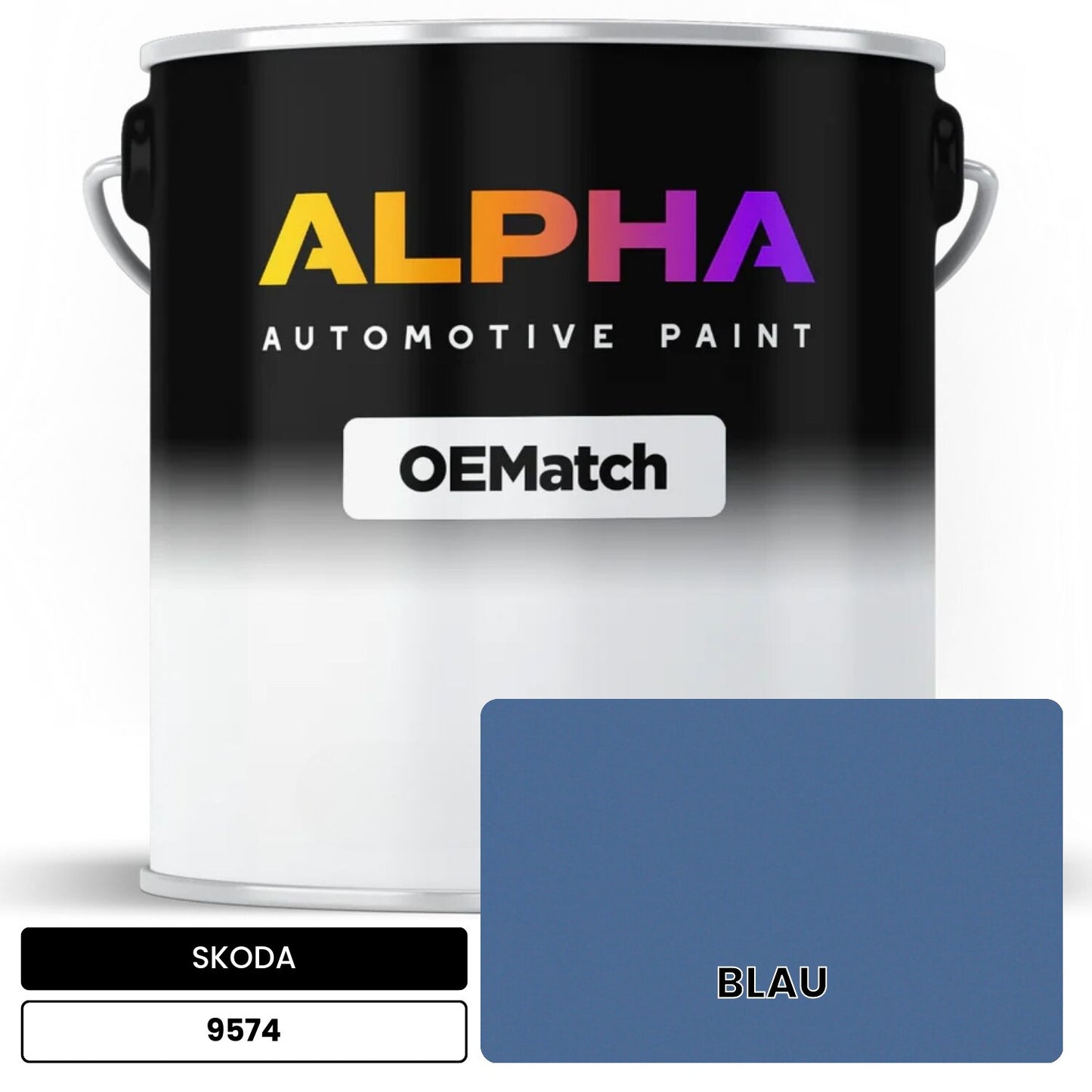 SKODA BLAU 9574 OEMatch Basecoat