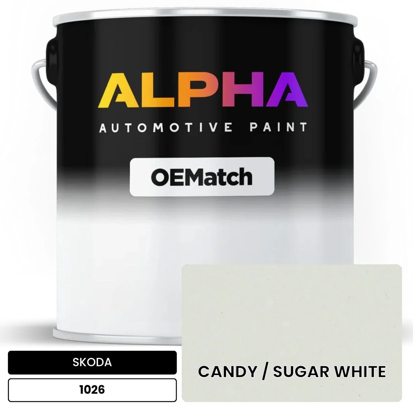 SKODA CANDY / SUGAR WHITE 1026 OEMatch Basecoat