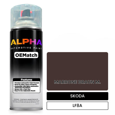 SKODA MARRONE BRAUN M. LF8A | OEMatch Automotive Spraycan