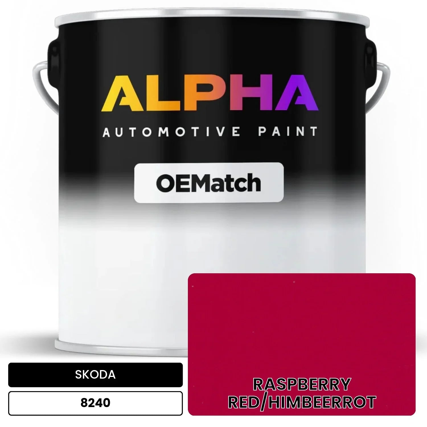 SKODA RASPBERRY RED/HIMBEERROT 8240 OEMatch Basecoat