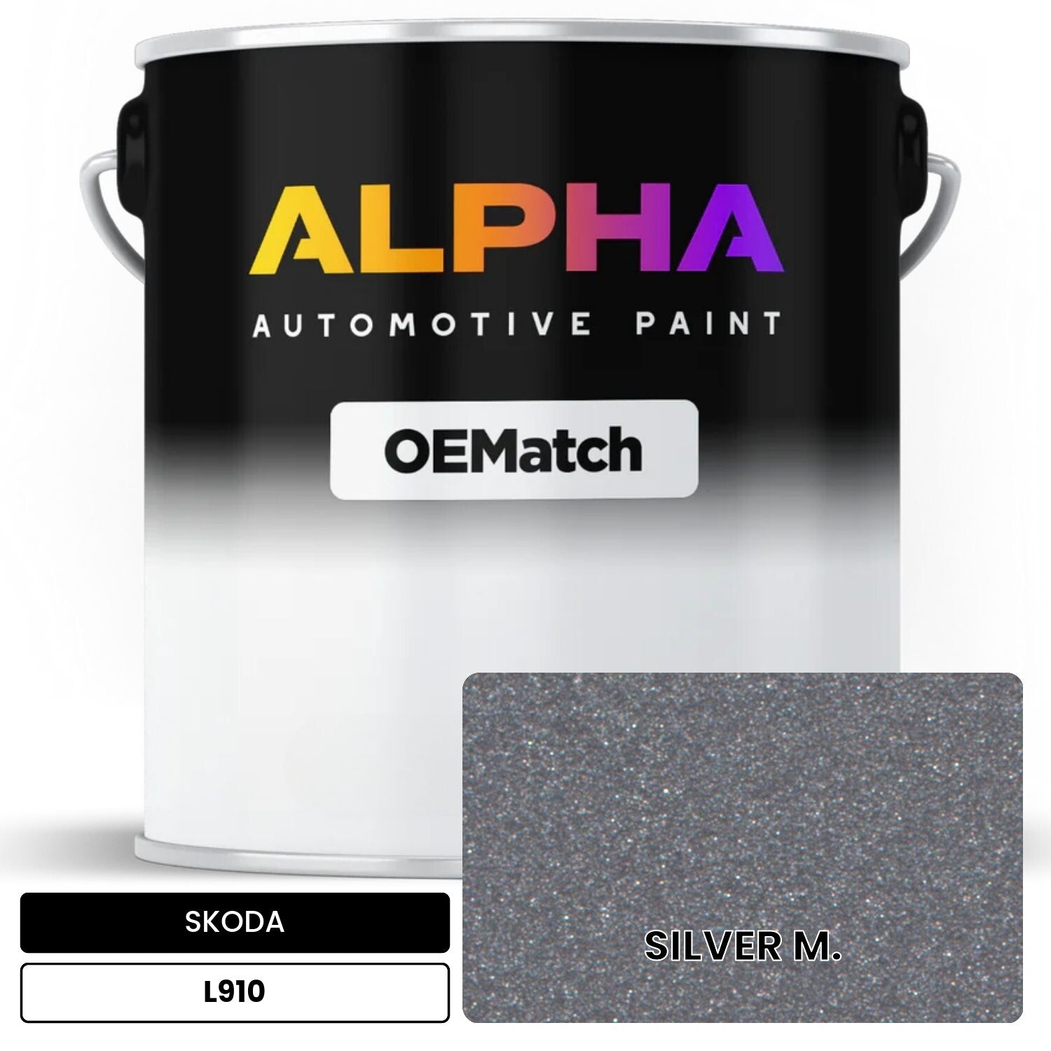 SKODA SILVER M. L910 OEMatch Basecoat