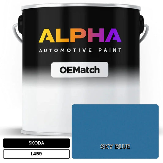 SKODA SKY BLUE L459 OEMatch Basecoat