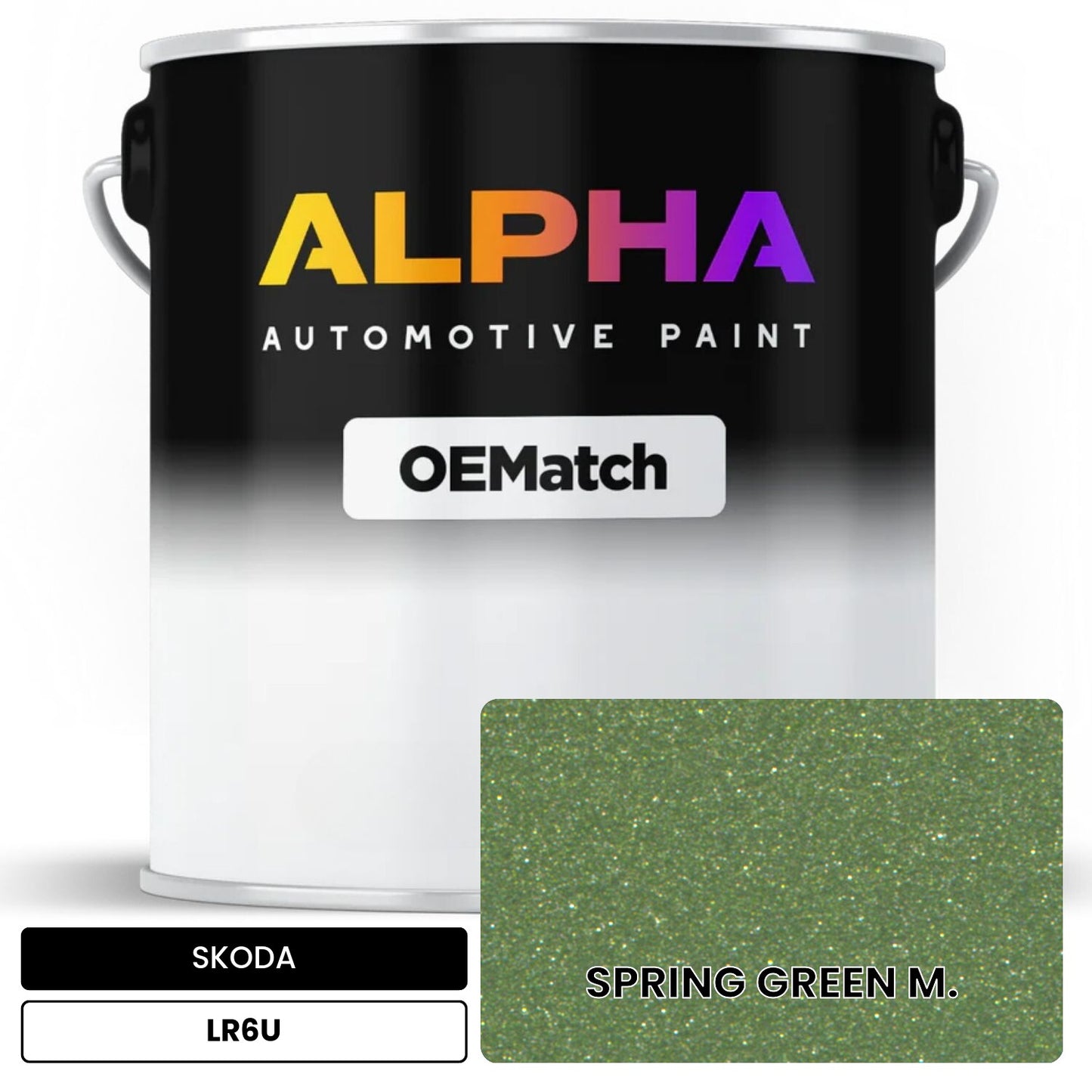 SKODA SPRING GREEN M. LR6U OEMatch Basecoat