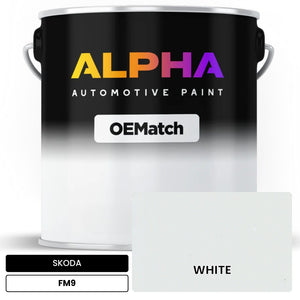 SKODA WHITE FM9 | OEMatch Automotive Basecoat