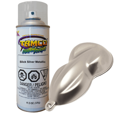 Slick Silver Metallic Spray Can - The Spray Source - Tamco Paint