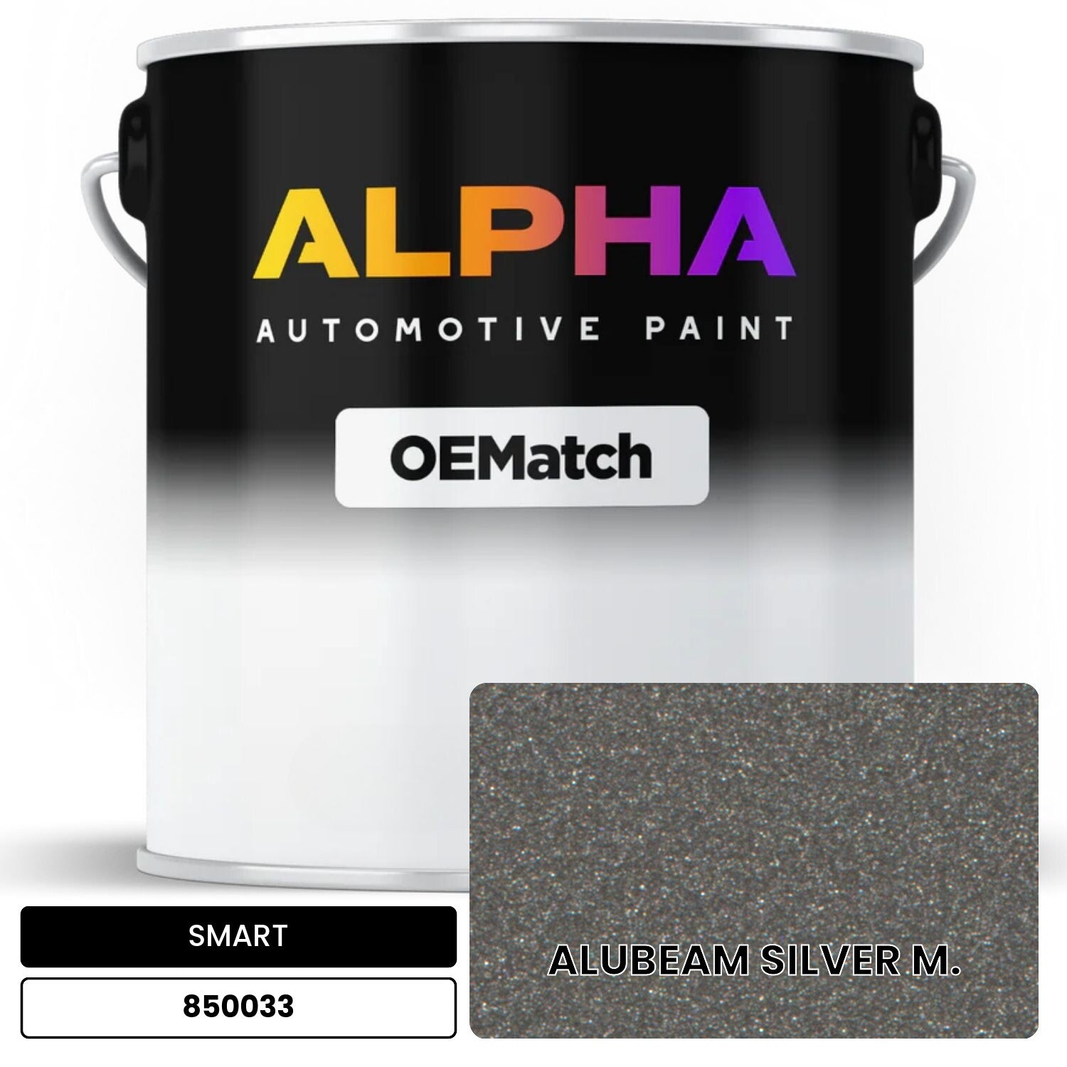 SMART ALUBEAM SILVER M. 850033 OEMatch Basecoat