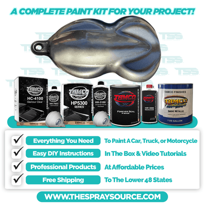 Smoke Metallic Extra Large Car Kit (Grey Ground Coat) - The Spray Source - Tamco Paint