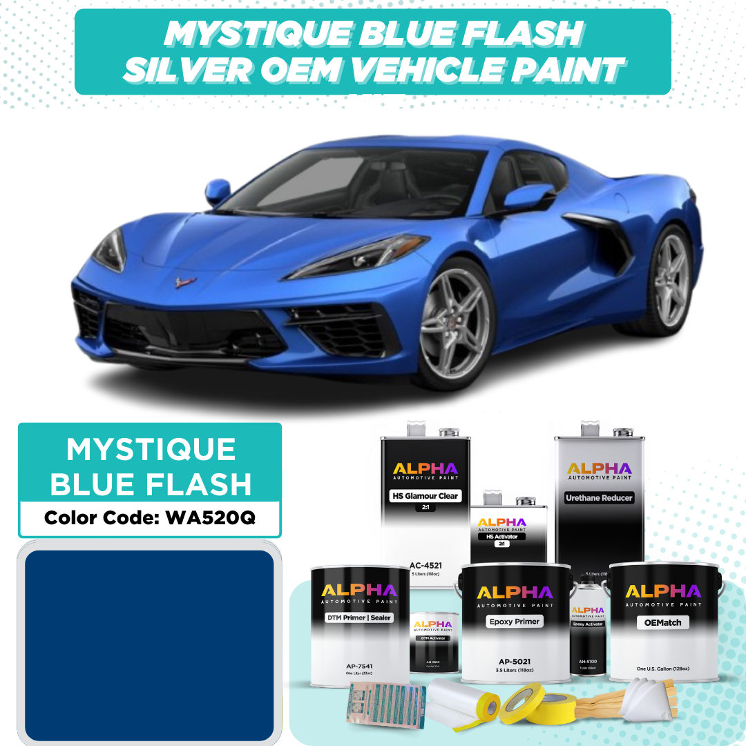 GM MYSTIQUE BLUE FLASH WA520Q | OEMatch Vehicle Paint Kit