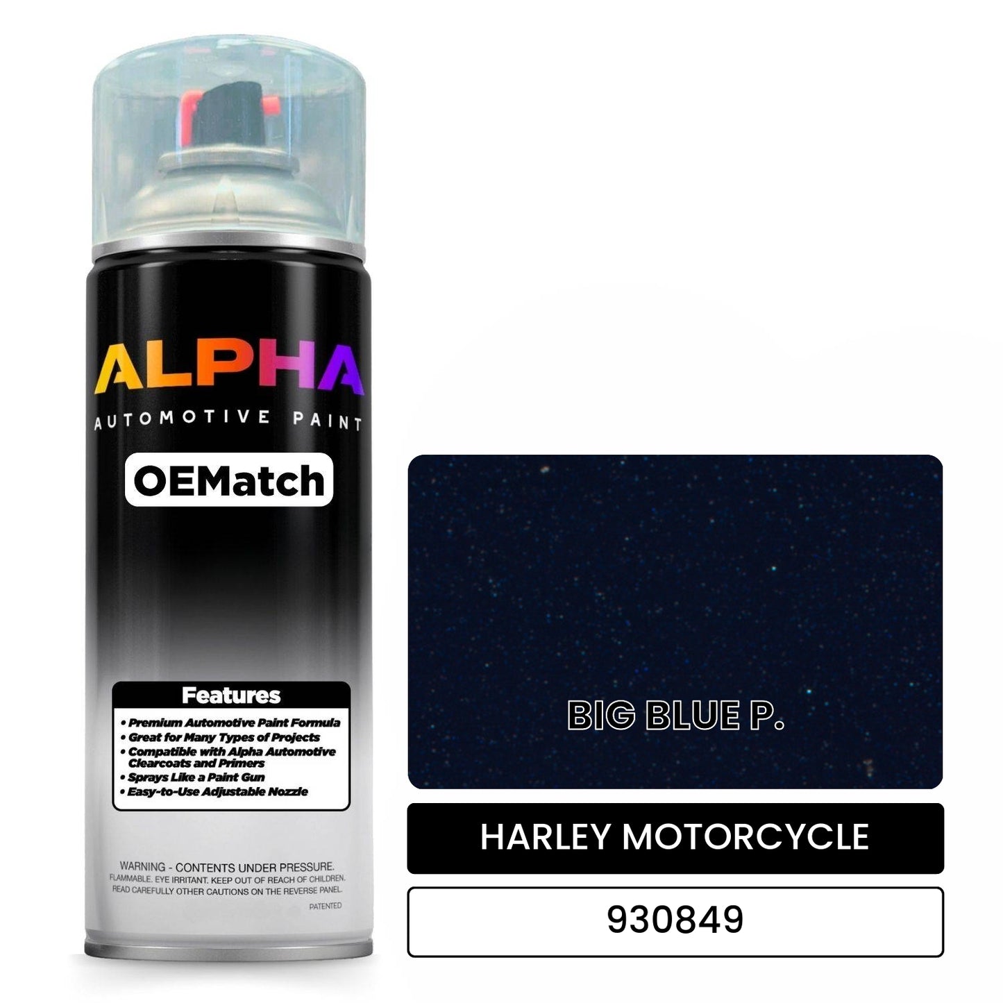 Harley-Davidson Big Blue Pearl 930849 | OEMatch Spray Can