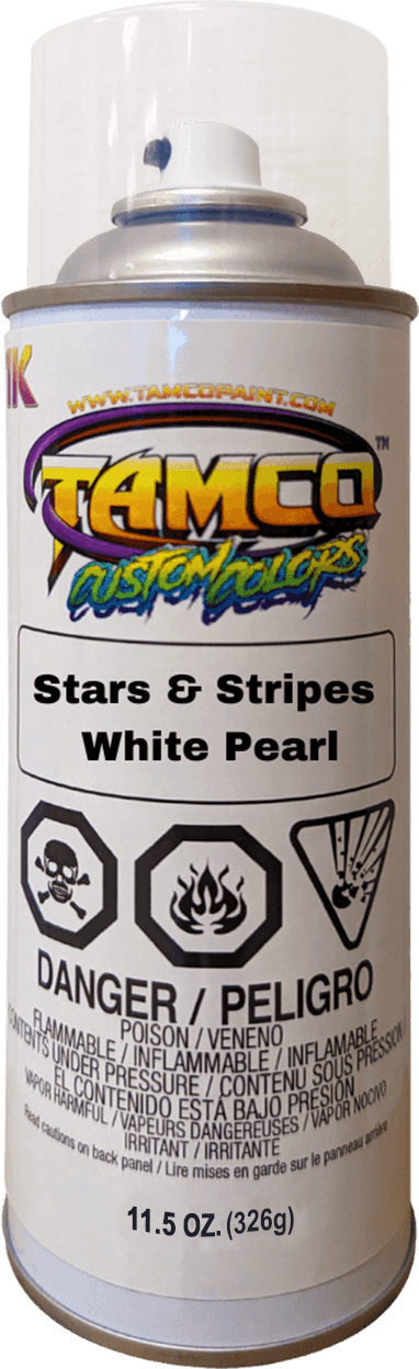 Stars & Stripes White Pearl Spray Can - The Spray Source - Tamco Paint