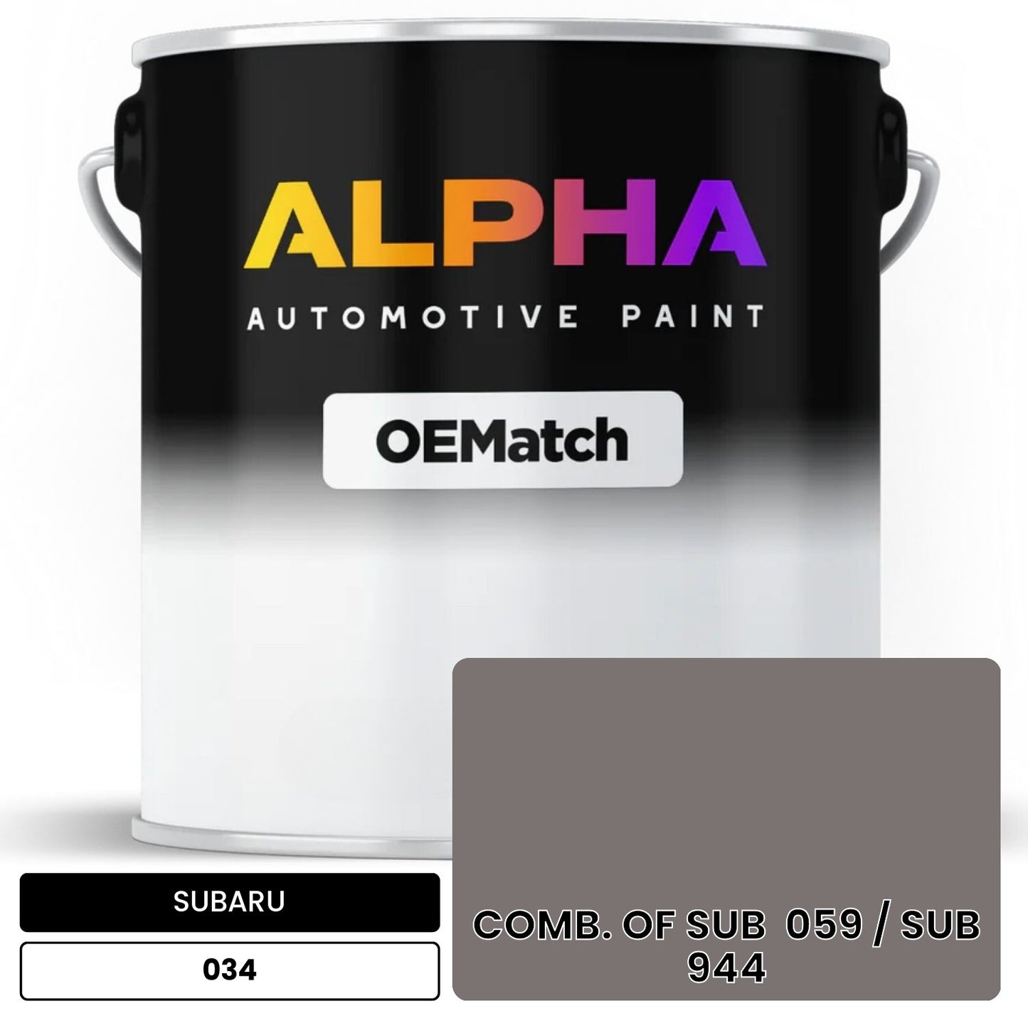 SUBARU COMB. OF SUB  059 / SUB  944 034 OEMatch Basecoat