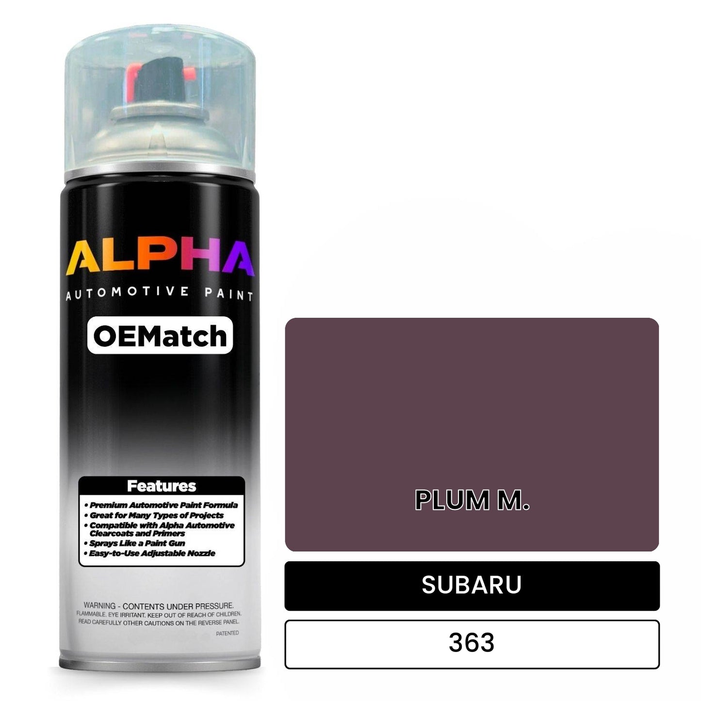 SUBARU PLUM M. 363 OEMatch Spraycan