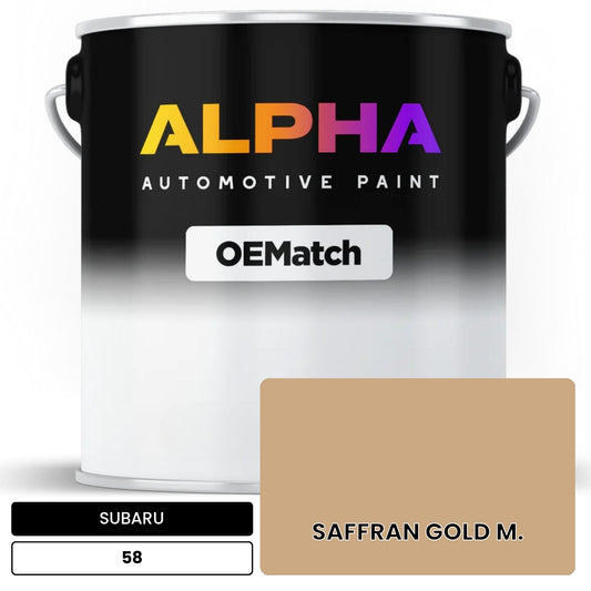 SUBARU SAFFRAN GOLD M. 58 OEMatch Basecoat