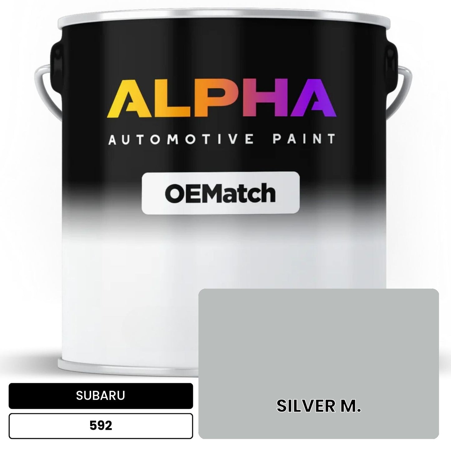 SUBARU SILVER M. 592 OEMatch Basecoat