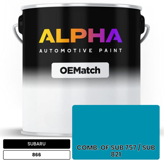 SUBARU COMB. OF SUB 757 / SUB 821 866 OEMatch Basecoat