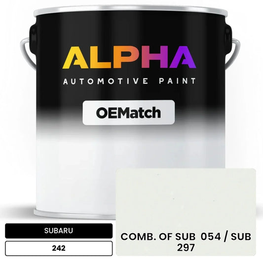 SUBARU COMB. OF SUB  054 / SUB  297 242 OEMatch Basecoat