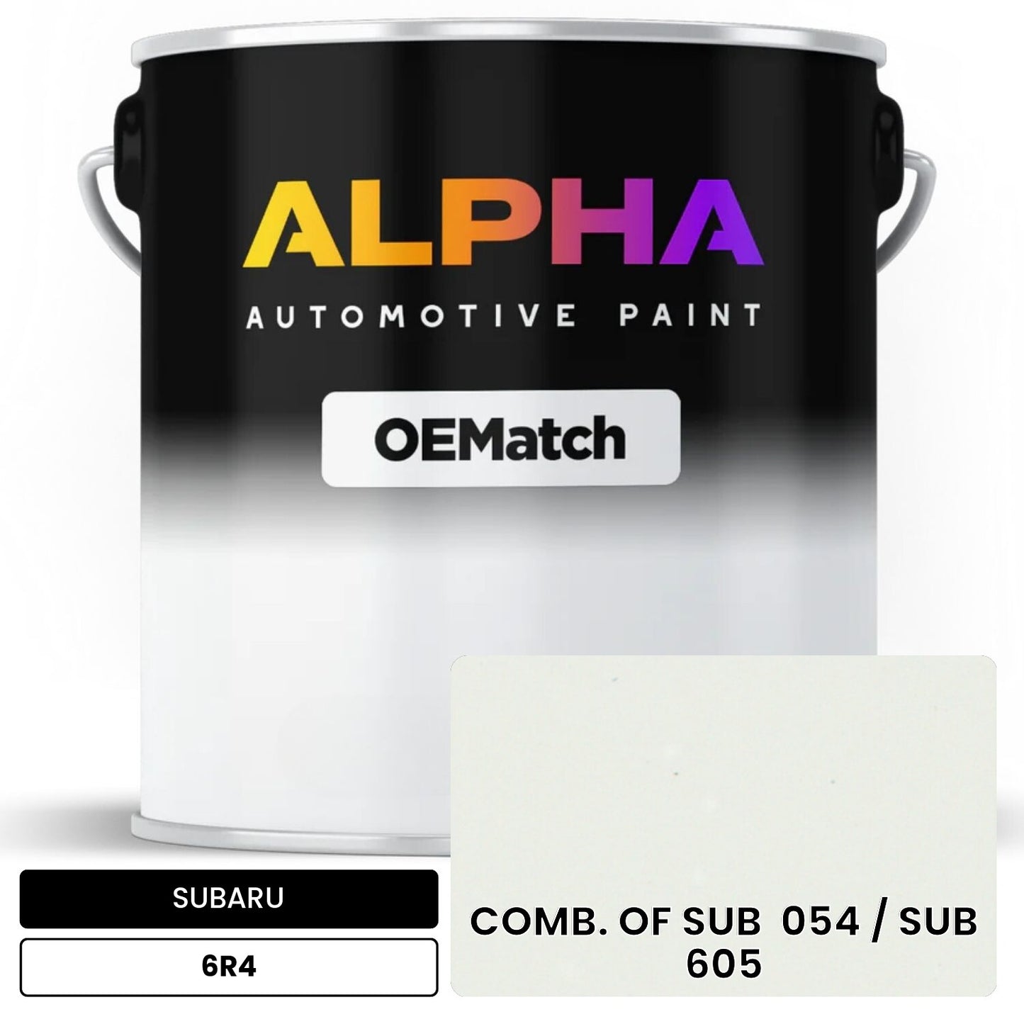 SUBARU COMB. OF SUB  054 / SUB  605 6R4 OEMatch Basecoat