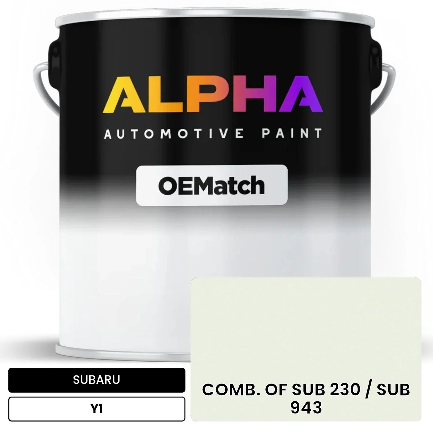 SUBARU COMB. OF SUB 230 / SUB 943 Y1 OEMatch Basecoat
