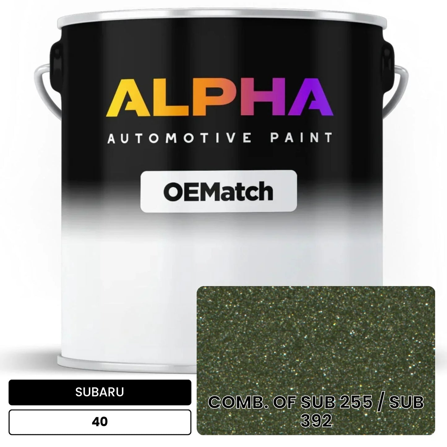 SUBARU COMB. OF SUB 255 / SUB 392 40 OEMatch Basecoat