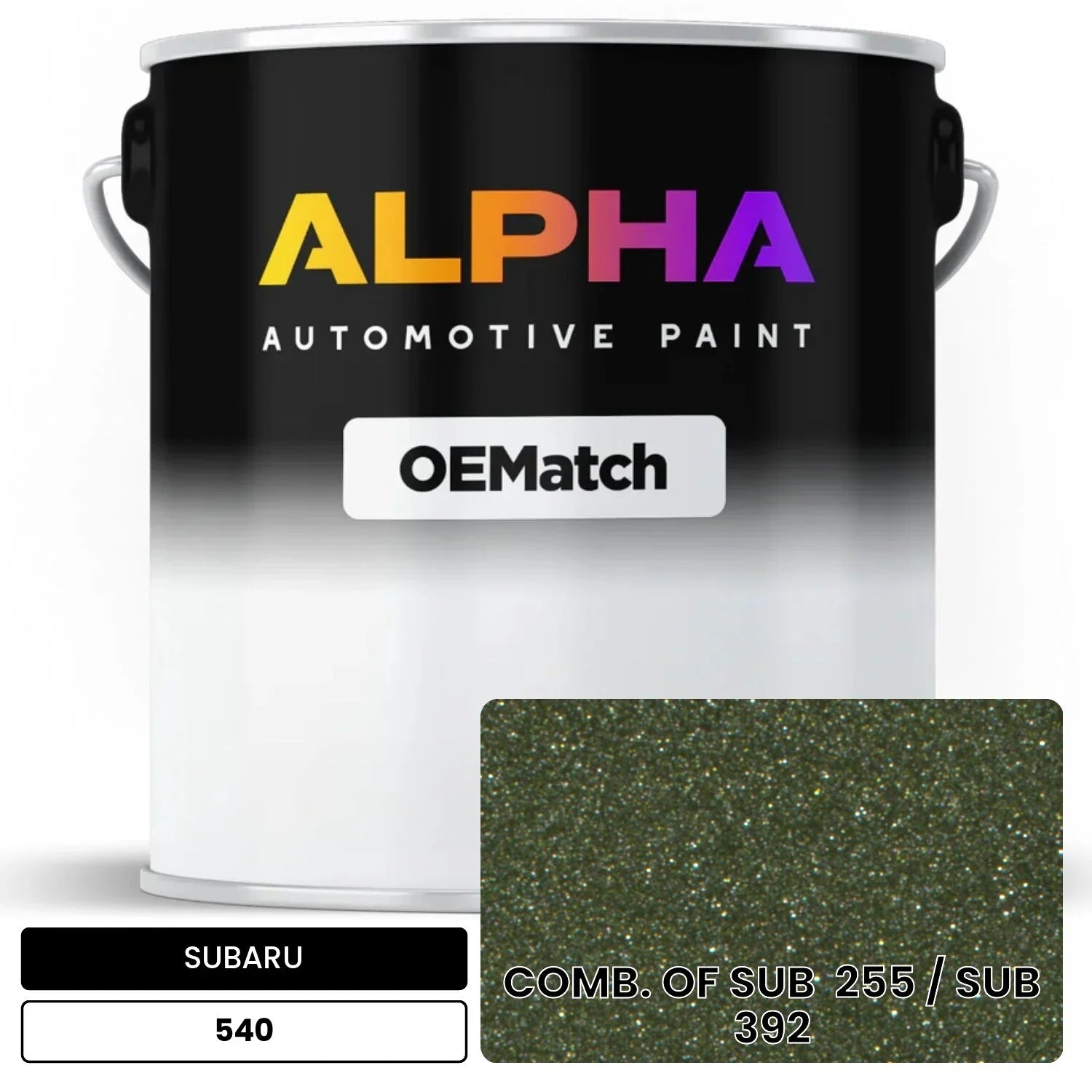 SUBARU COMB. OF SUB  255 / SUB  392 540 OEMatch Basecoat
