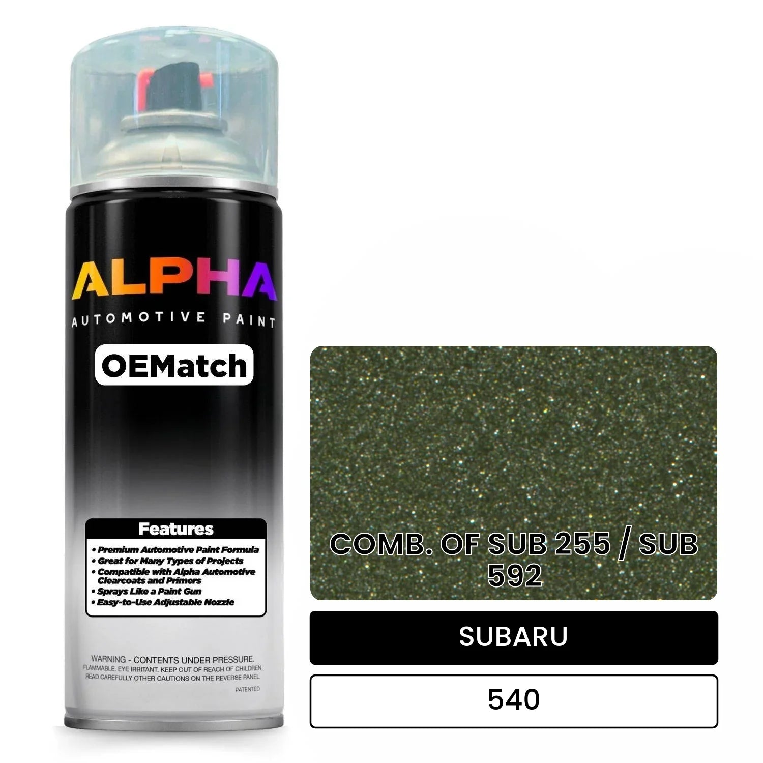 SUBARU COMB. OF SUB 255 / SUB 592 540 OEMatch Spraycan