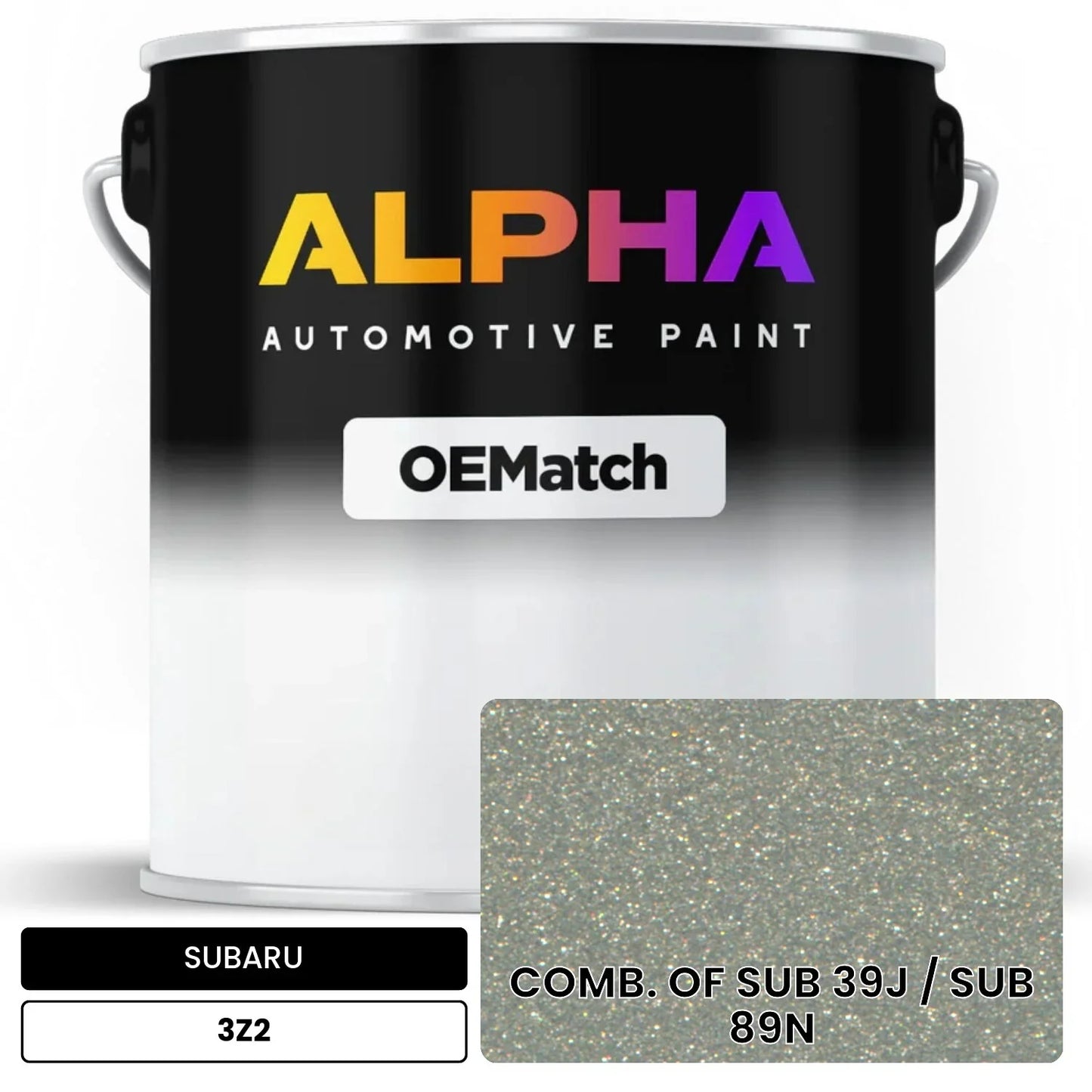 SUBARU COMB. OF SUB 39J / SUB 89N 3Z2 OEMatch Basecoat
