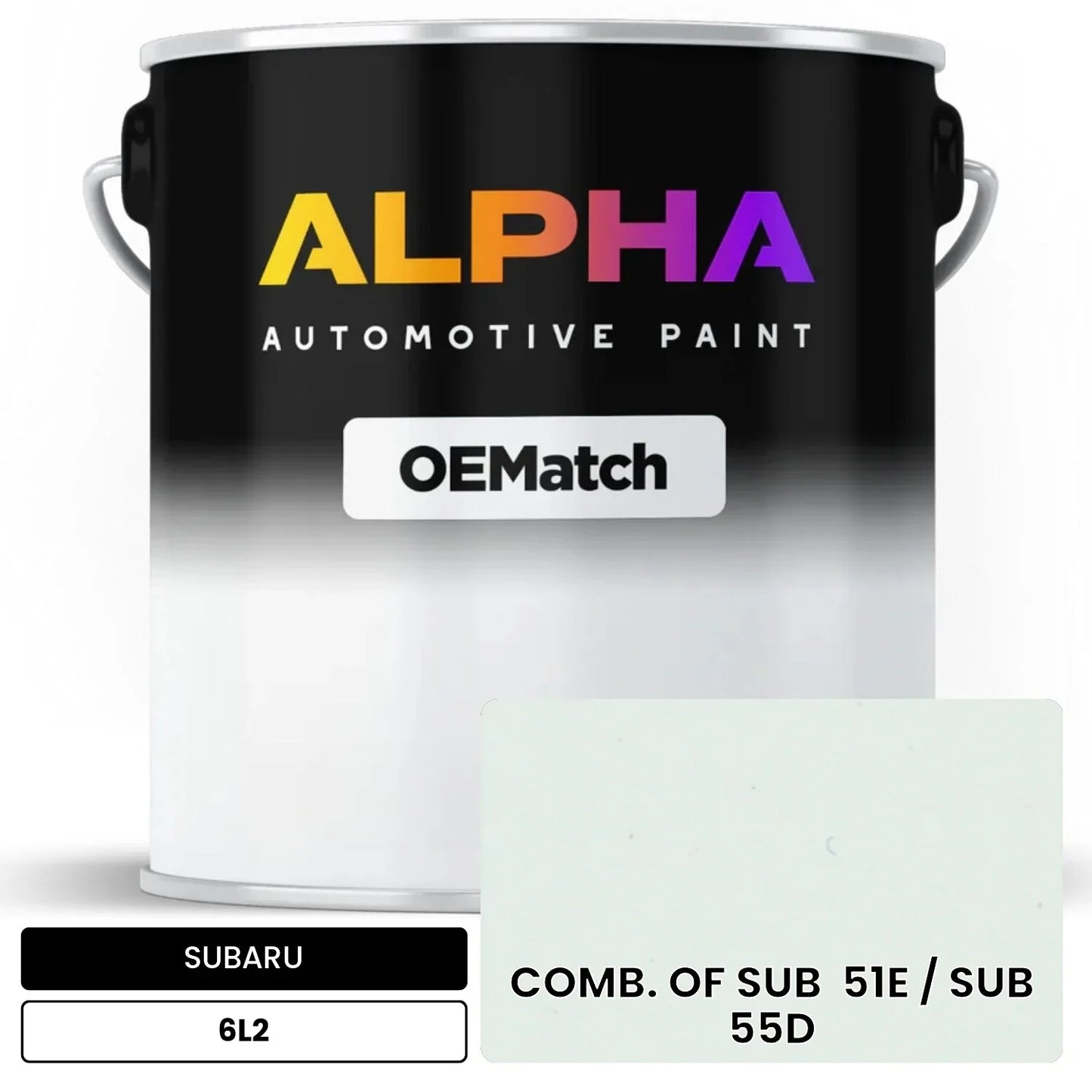 SUBARU COMB. OF SUB  51E / SUB  55D 6L2 OEMatch Basecoat