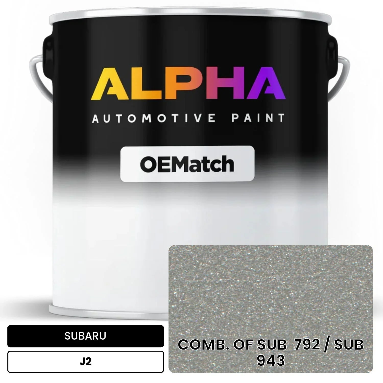 SUBARU COMB. OF SUB  792 / SUB  943 J2 OEMatch Basecoat