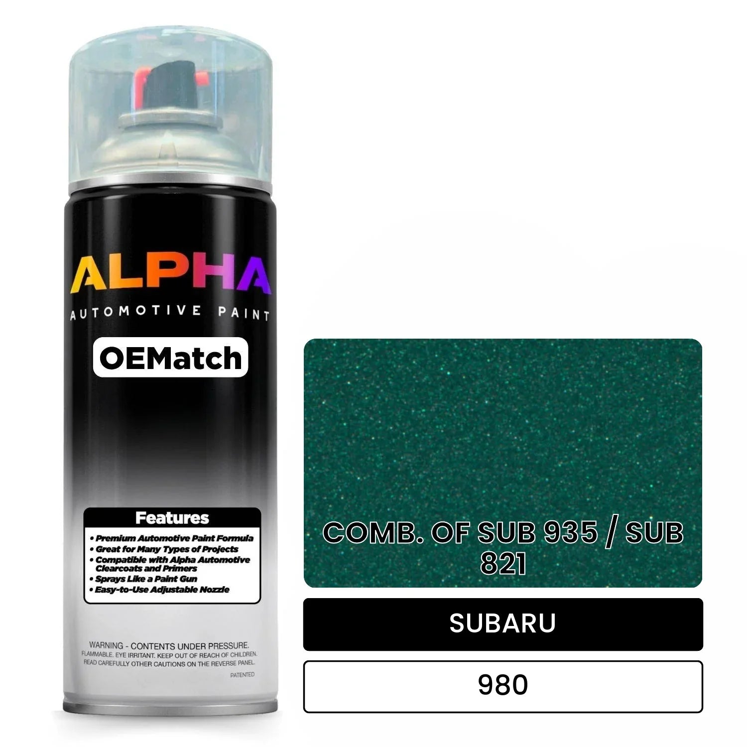SUBARU COMB. OF SUB 935 / SUB 821 980 OEMatch Spraycan