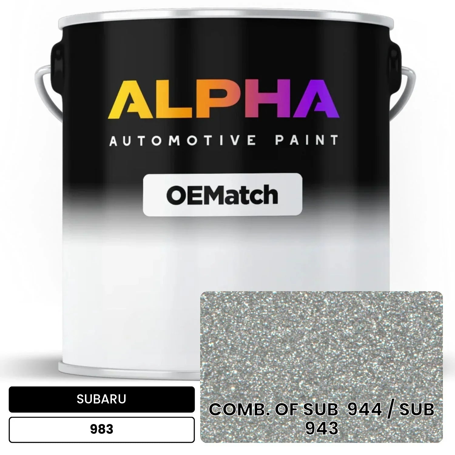 SUBARU COMB. OF SUB  944 / SUB  943 983 OEMatch Basecoat