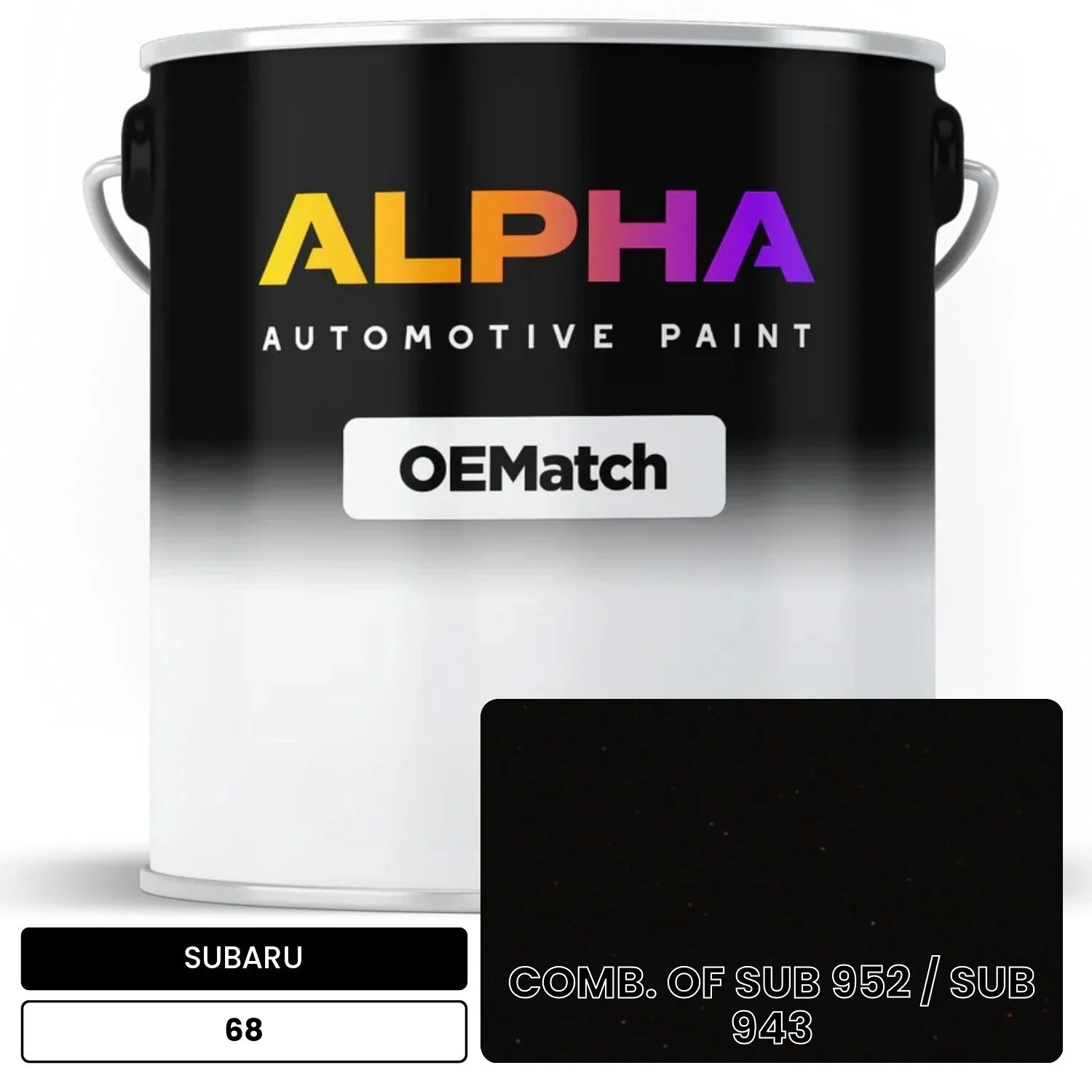 SUBARU COMB. OF SUB 952 / SUB 943 68 OEMatch Basecoat
