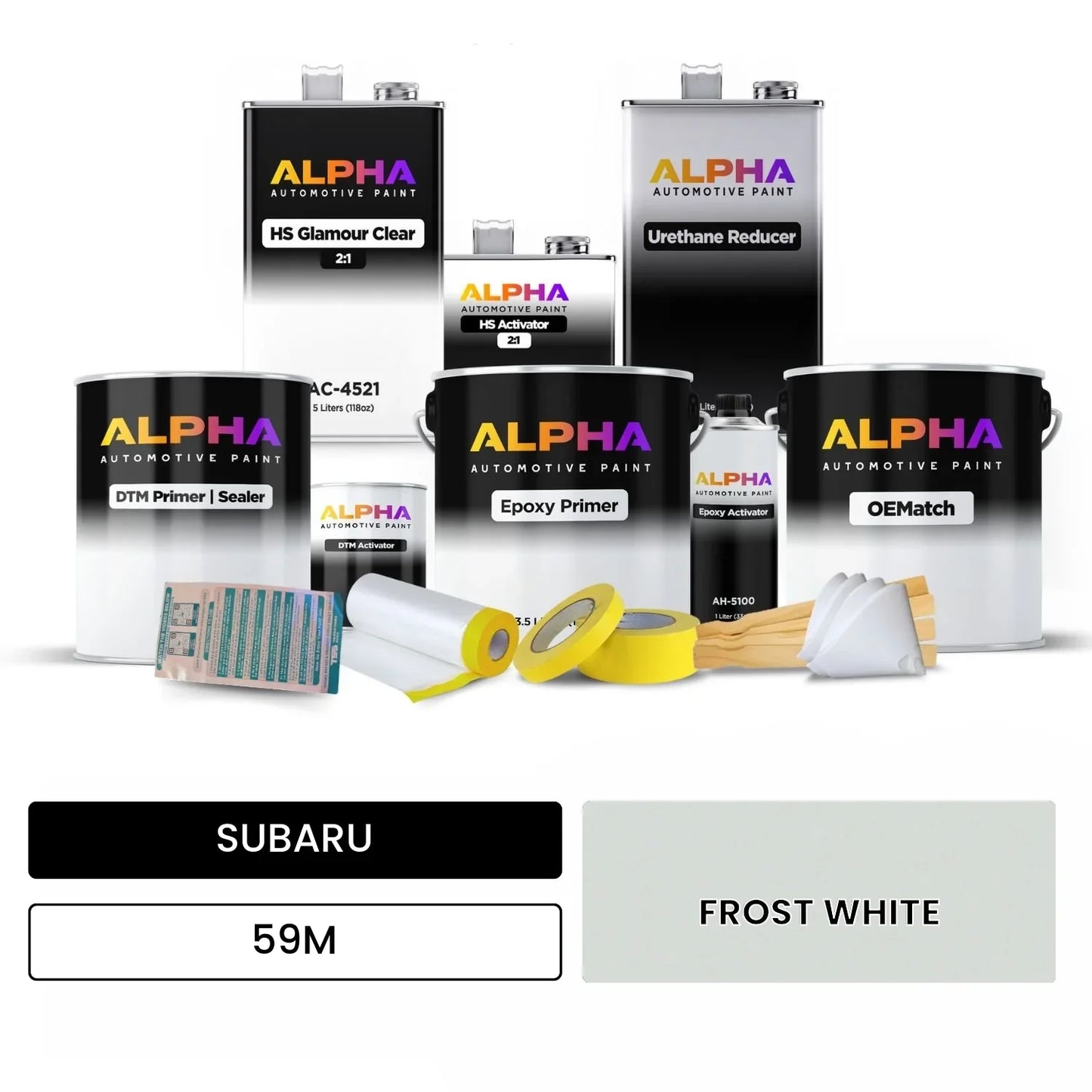 SUBARU FROST WHITE 59M OEMatch Vehicle Paint Kit