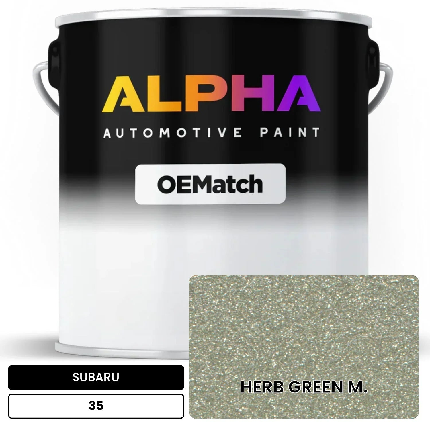 SUBARU HERB GREEN M. 35 OEMatch Basecoat