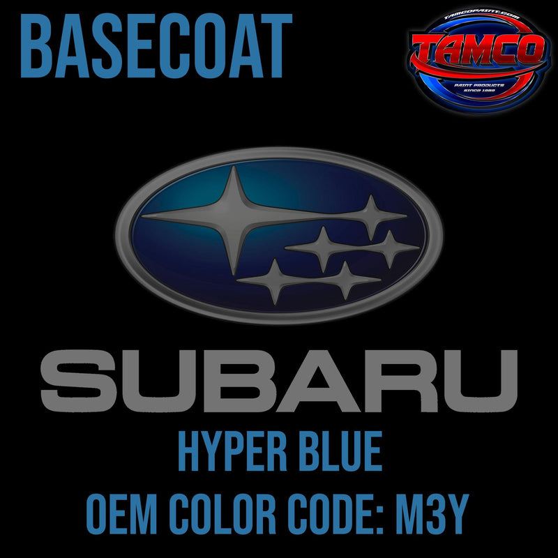 Subaru Hyper Blue | M3Y | 2014-2019 | OEM Basecoat - The Spray Source - Tamco Paint Manufacturing