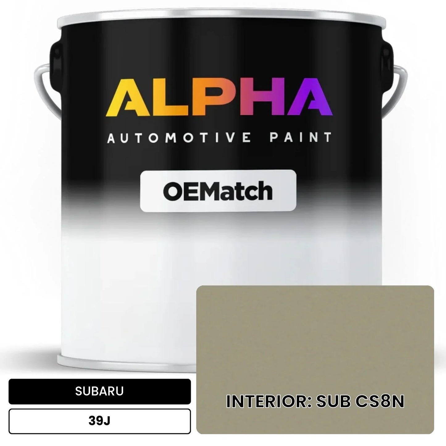 SUBARU INTERIOR: SUB CS8N 39J OEMatch Basecoat
