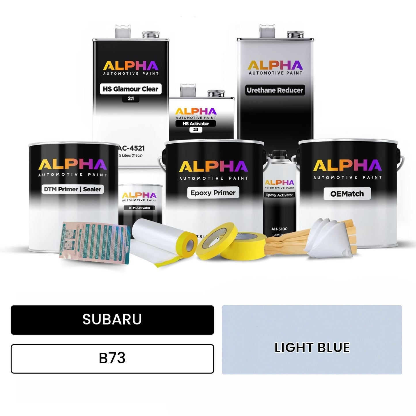 SUBARU LIGHT BLUE B73 OEMatch Vehicle Paint Kit